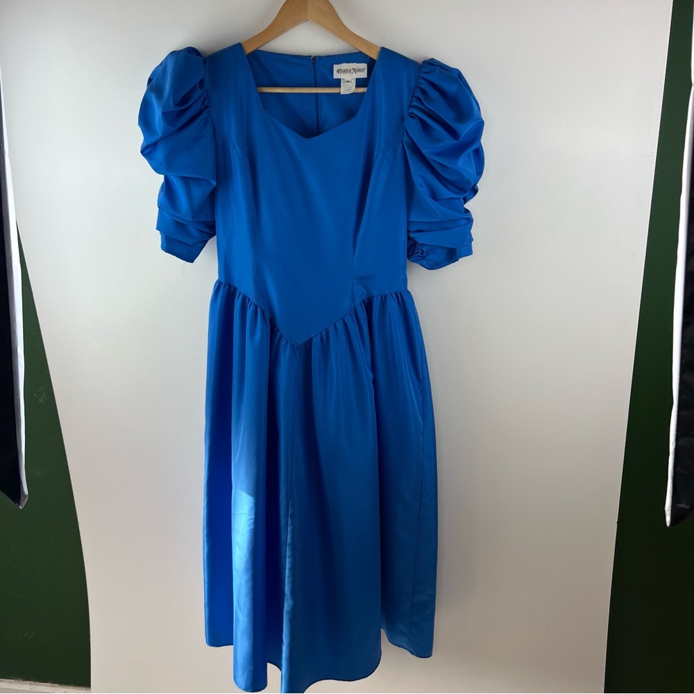 VINTAGE 1980s Royal Blue Praise Hymn Choir Dress